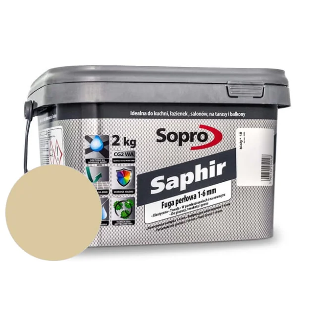 Lechada perlada 1-6 mm Sopro Saphir jazmín (28) 2 kg