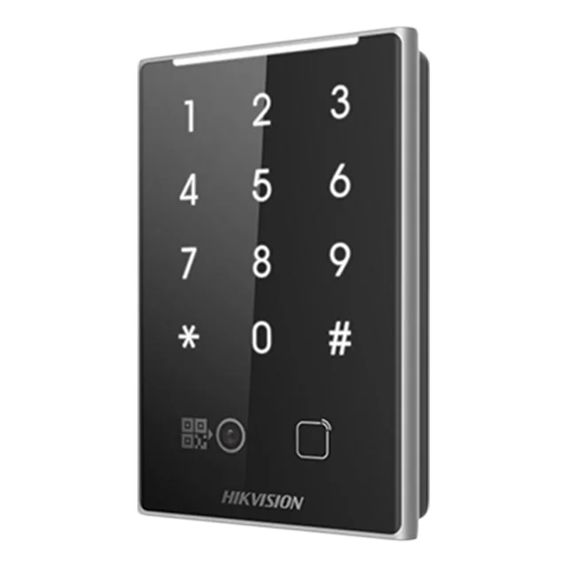 Lector de proximidad MIFAR, código QR, Wiegand, RS-485, teclado integrado -HIKVISION DS-K1109DKB-QR