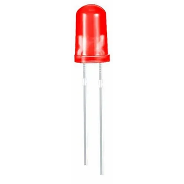 LED 5MM Rød fra 2,0 V til 2,3 V 10 stk.