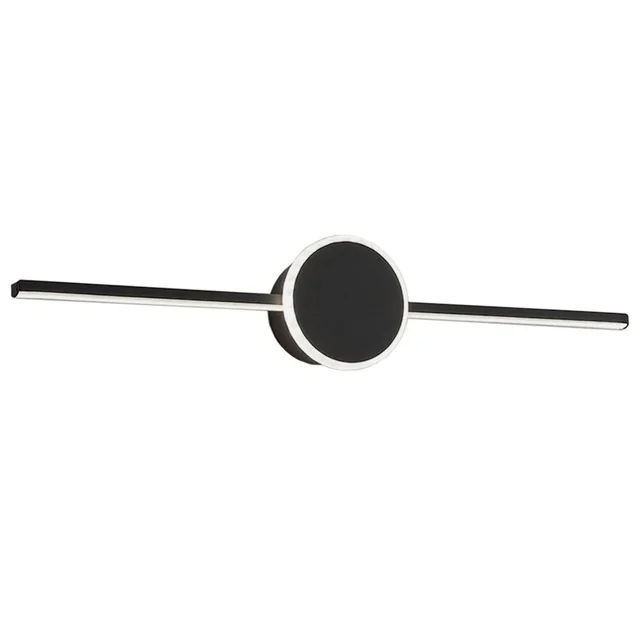 LED BATHROOM WALL LAMP ROUND BLACK 40CM APP848-1W