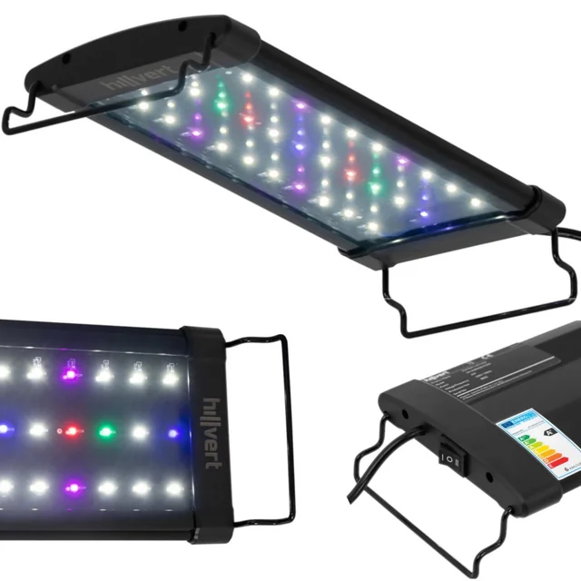 LED-belysningslampa för växttillväxt akvarium fullspektrum 33 dioder 27 cm 6 W