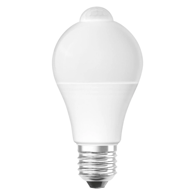 LED bulb LED E27 A60 9W = 60W 806lm 2700K Warm white 200 ° OSRAM Star motion sensor OSRLEDC0105