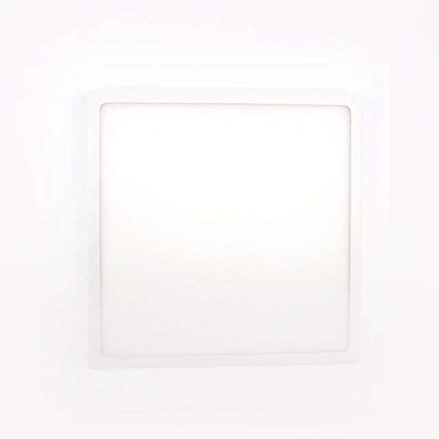 LED felületre szerelt négyzet fehér alumínium kerettel 190x190mm 18W 1620lm 3000K IP44 2 év garancia