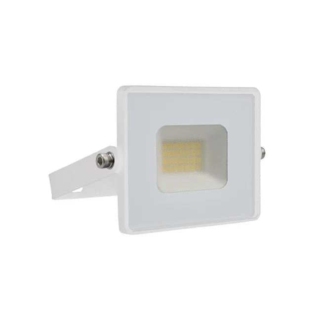 LED-Flutlichter - Slimline E-Serie - IP65 - Weißes Gehäuse - 20 Watt - 1620 Lumen - 4000K - 2 Jahre