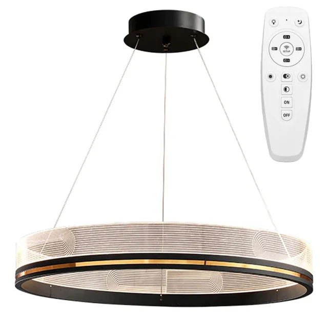 LED Hanging Lamp APP1192-CP Black and Gold