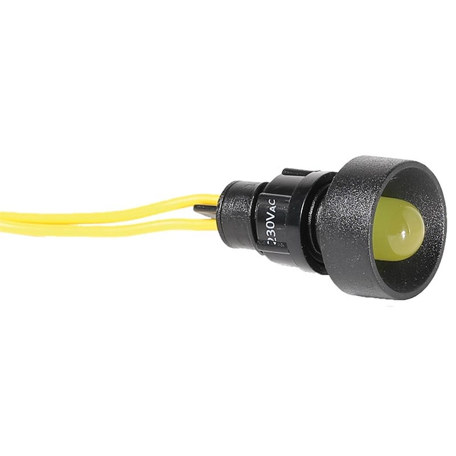 LED indicador de luz D=10mm amarelo 230V AC LS LED 10 Y 230AC