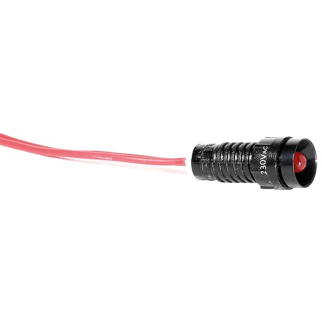 LED indicator light D=5mm Red 230V AC LS LED 5 R 230AC