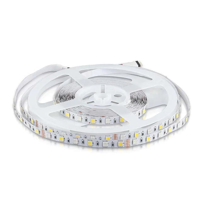 LED juostiniai šviestuvai – juostiniai šviestuvai 5050 – 60 – IP20 – RGB+6400K – Price/1m (5m ritinys)