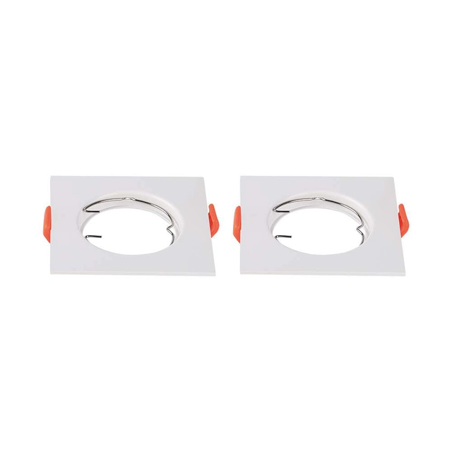 LED-kohdevalot - Upotettu asennus - GU10 - IP20 - Valkoinen - Mallinumero: - VT-930-W