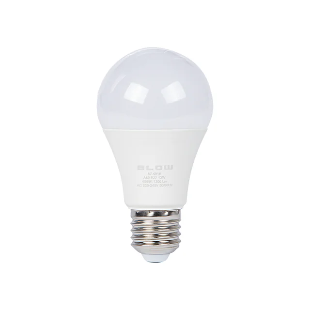 LED-lamp E27 12W A60 230V b.neutraal.