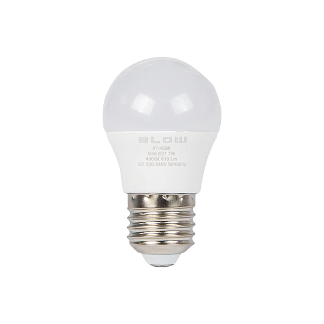 LED lemputė E27 G45 ECO 7W labai neutrali