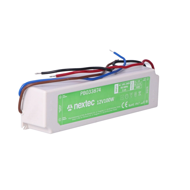 LED power supply waterproof Economy /IP67 / /12V / /8,3A / /100W