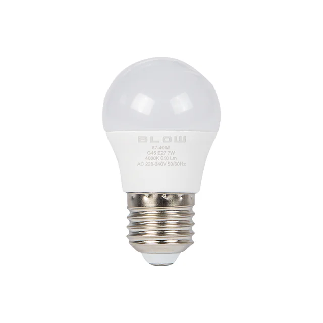 LED-pære E27 G45 ECO 7W meget neutral