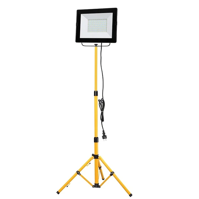 LED projector on tripod stand 1 x 50W 5500K IP65 1.8 meters and cable 3 meters