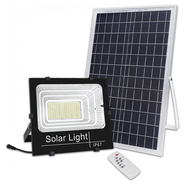 LED-Projektor 100W mit Solarpanel und Fernbedienung