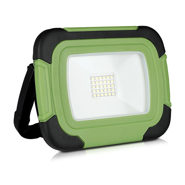 LED Rechargeable Floodlights - Samsung - Green+Black - IP44 - 10W - 1400 Lumens - 6400K