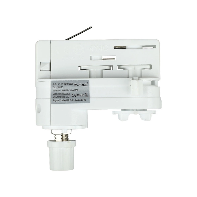 LED Schienenstrahler - Schienenverbinder Y - C Adapter - IP20 - Weiß