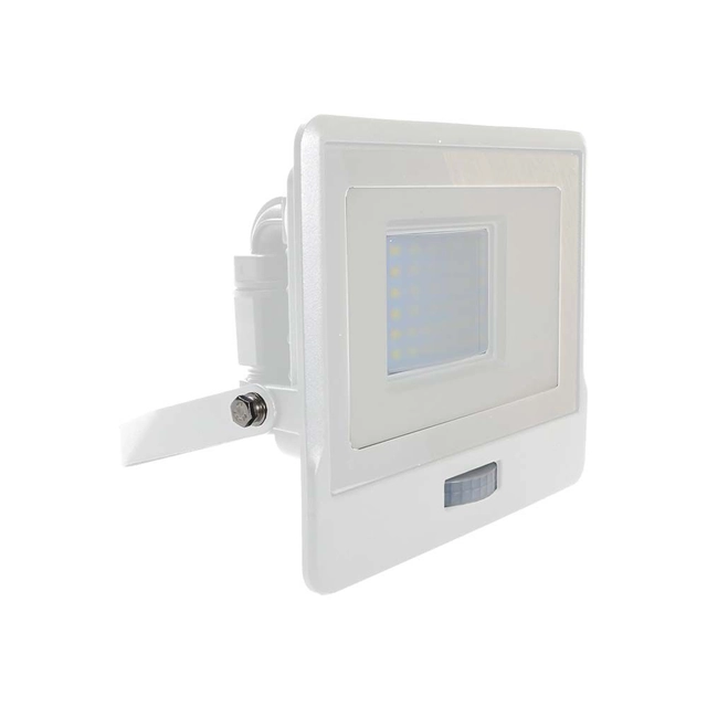 LED-schijnwerpers met PIR-sensor - Samsung - IP65 - Wit - 30W - 2340 Lumen - 4000K - 5 Jaren - Modelnr.: - VT-138S-W