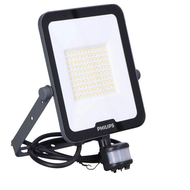 LED svetlomet BVP164 so senzorom pohybu a súmraku 50W 4000K 6000lm 840 SWB IP65