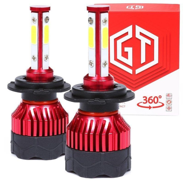 LED21 LED car bulb H7 360-K5 GT COB 2x40W with active cooler 2x10000lm -  merXu - Negotiate prices! Wholesale purchases!