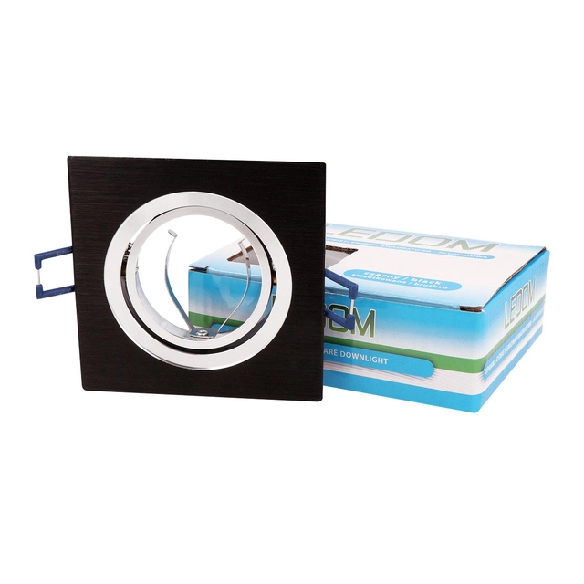 LEDOM® Luminaire alu square movable black clip