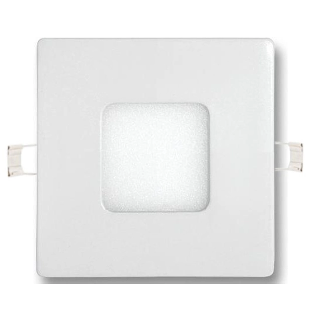 LEDsviti Aptumšojams balts iebūvēts LED panelis 90x90mm 3W silti balts (2456)