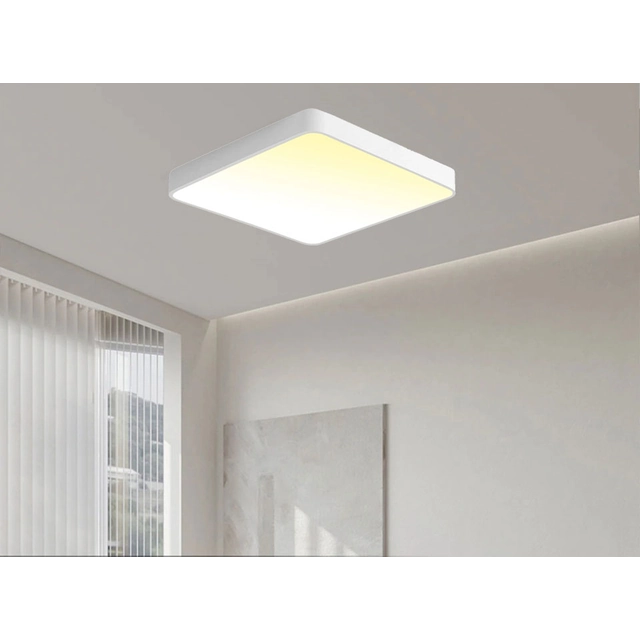 LEDsviti Bel dizajnerski LED panel 600x600mm 48W topla bela (9745)