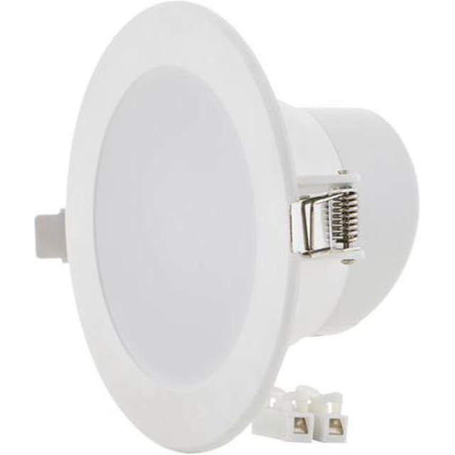 LEDsviti Bela vgradna okrogla LED svetilka 10W 115mm dnevno bela IP63 (2445)