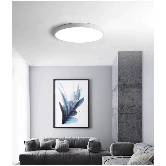 LEDsviti Bílý designový LED panel 500mm 36W denní bílá (9728)