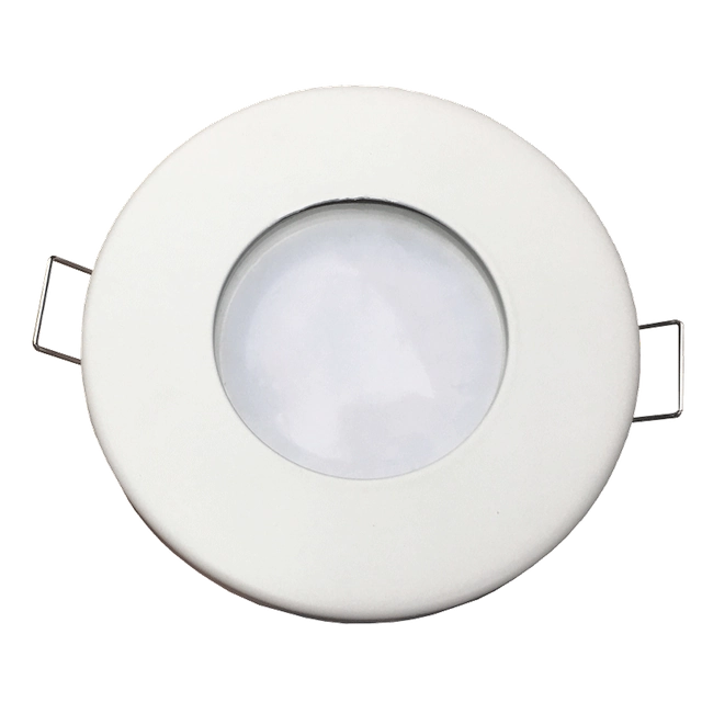 LEDsviti Branco Plafon LED para banheiro 5W 12V IP44 dia branco (14014) + 1x moldura