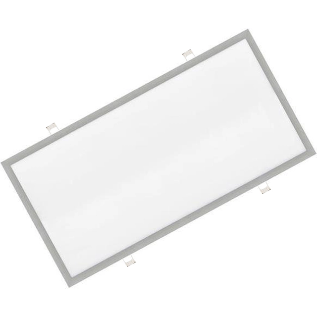 LEDsviti Димируем сребрист вграден LED панел 600x1200mm 72W дневно бял (760) + 1x димируем източник