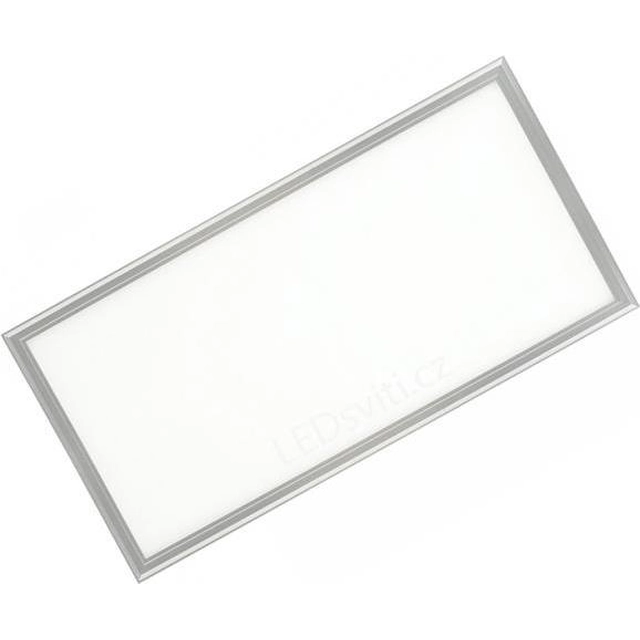 LEDsviti Dimmable silver ceiling LED panel 300x600mm 30W cool white (467) + 1x dimmable source