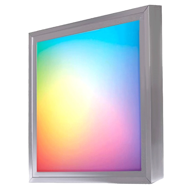 LEDsviti Dimmable Silver LED panel with RGB Frame 300x300 mm 13W (2261) + 1x Frame