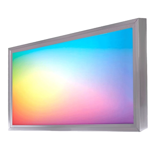 LEDsviti Dimmable Silver LED panel with RGB Frame 300x600 mm 15W (2262) + 1x Frame