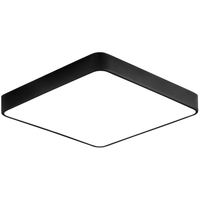 LEDsviti Fekete design LED panel 500x500mm 36W nap fehér (9738)
