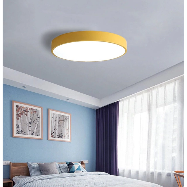 LEDsviti Gelbes Designer-LED-Panel 500mm 36W warmweiß (9813)