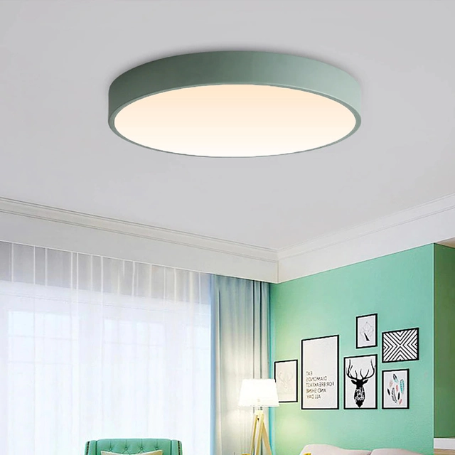 LEDsviti Green dizaino LED skydelis 400mm 24W šiltai baltas (9787)