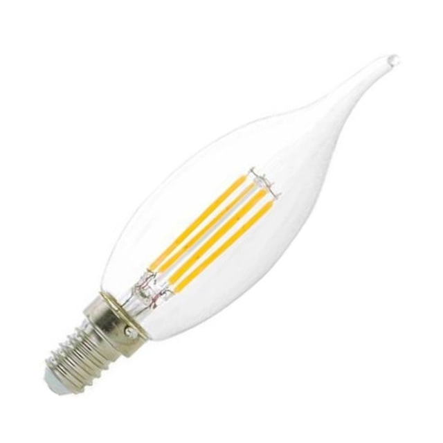 LEDsviti gyertya szabályozható LED izzó E14 retro 4W meleg fehér (2934)