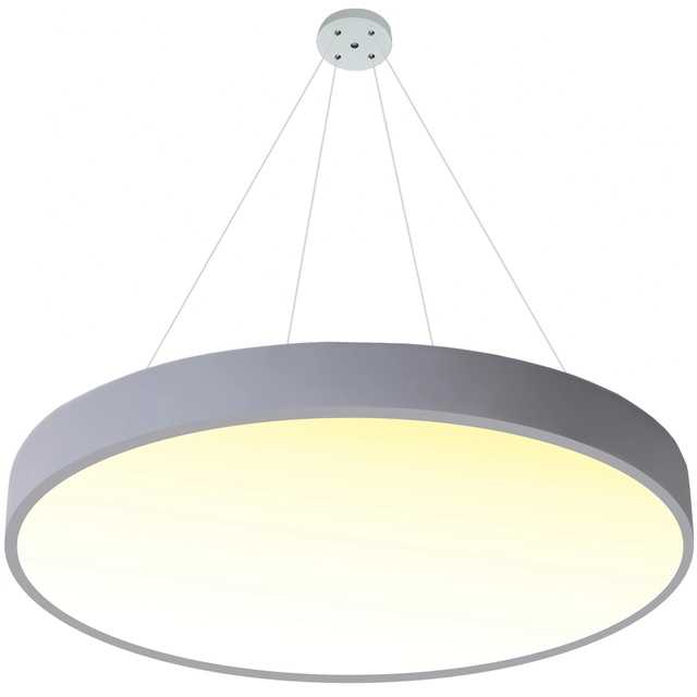 LEDsviti Hangend Grijs design LED paneel 400mm 24W warm wit (13155) + 1x Draad voor ophangpanelen - 4 draadset