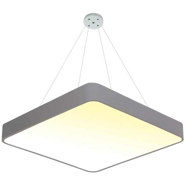 LEDsviti Hangend Grijs design LED paneel 600x600mm 48W warm wit (13185) + 1x Draad voor ophangpanelen - 4 draadset