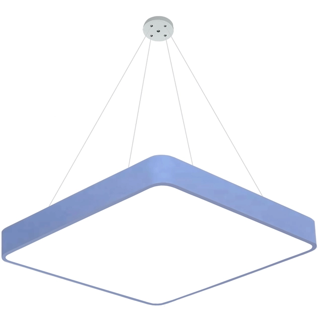 LEDsviti Hängendes blaues Design-LED-Panel 400x400mm 24W Tagesweiß (13150) + 1x Draht für hängende Panels – 4 Drahtset