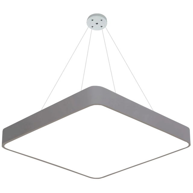LEDsviti Hängendes graues Design-LED-Panel 400x400mm 24W Tagesweiß (13158) + 1x Draht für hängende Panels – 4 Drahtset