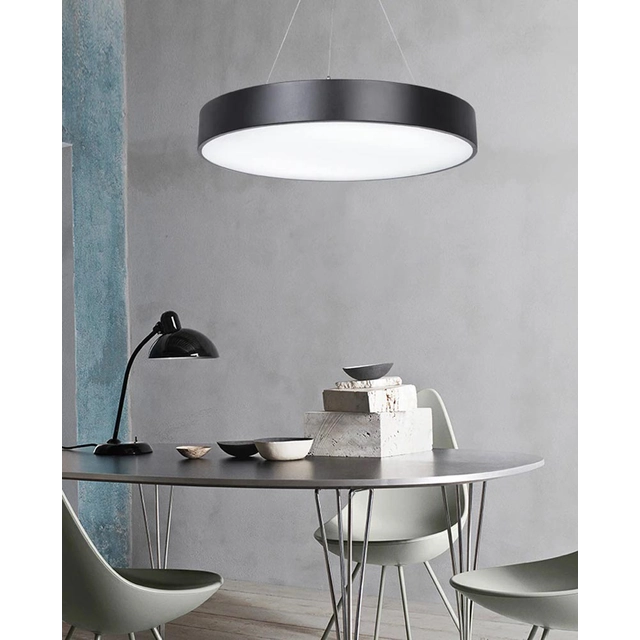 LEDsviti Hanging Pannello LED design nero 500mm 36W bianco giorno (13110)