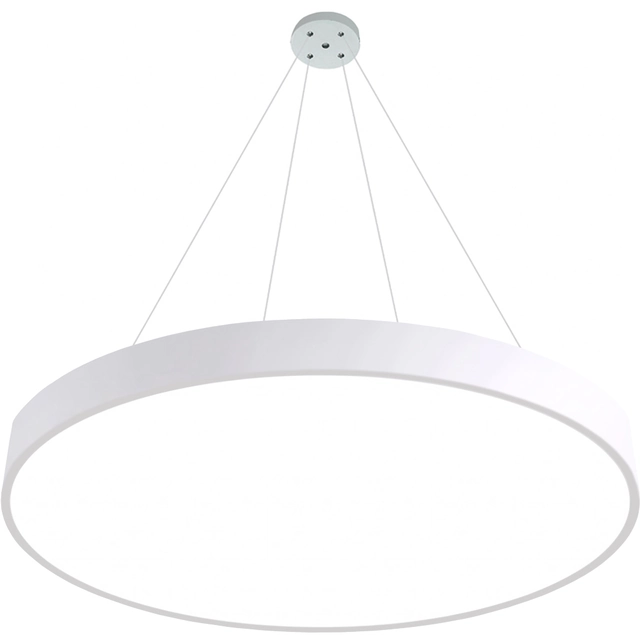 LEDsviti Hanging White dizaino LED skydelis 800mm 72W diena baltas (13792) + 1x Kabelis skydams pakabinti - 4 kabelių rinkinys