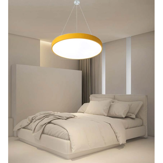 LEDsviti Hanging Yellow design LED panel 400mm 24W day white (13162) + 1x Wire for hanging panels - 4 wire set