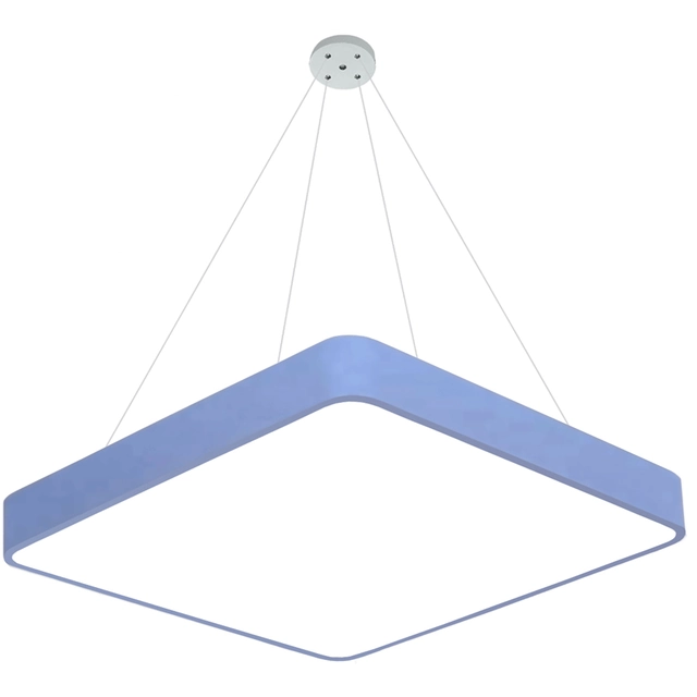 LEDsviti hængende blåt design LED panel 400x400mm 24W dag hvid (13150) + 1x Ledning til ophængning af paneler - 4 ledningssæt