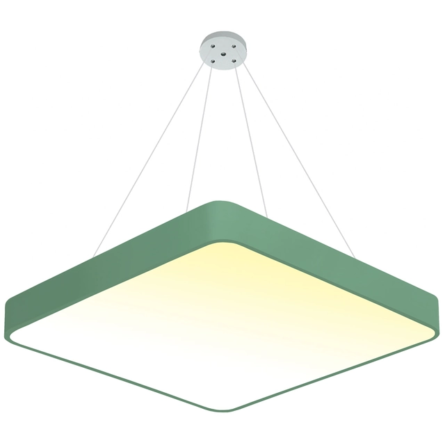 LEDsviti Hængende Grønt design LED-panel 500x500mm 36W varm hvid (13145) + 1x Ledning til hængende paneler - 4 ledningssæt