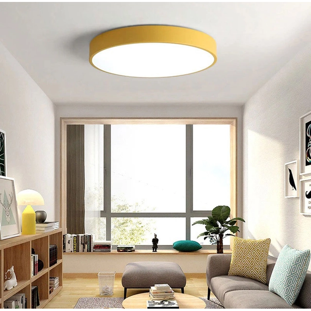 LEDsviti Keltainen design-LED-paneeli 600mm 48W päivä valkoinen (9838)