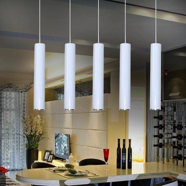 LEDsviti Lampe suspendue à LED blanche 5W 30cm 4000K (12959)