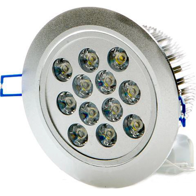 LEDsviti LED beépített spotlámpa 12x 1W nappali fehér (378)